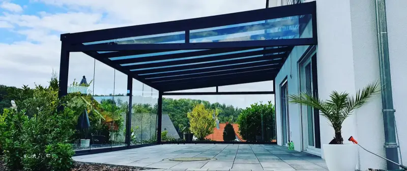 Hochwertige Terrassenüberdachung Hegenberger